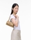 The Quilted Mini Dual Shoulder Bag camel